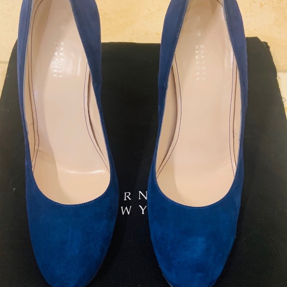 Blue Suede Pumps from Barney’s Sz 9 - Picture 2 of 4